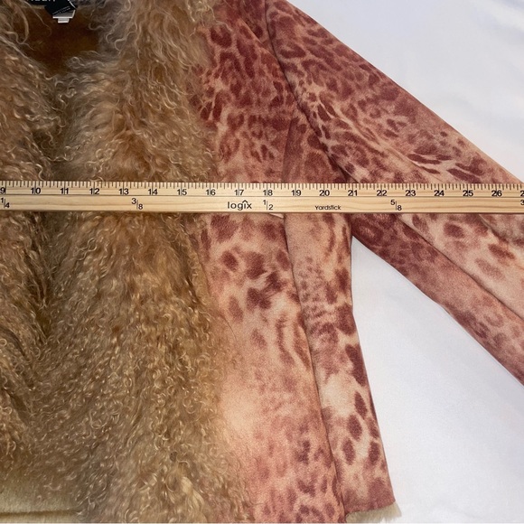 Teddy Mongolian fur Jacket penny lane bratz doll jacket with leopard print - Picture 4 of 12